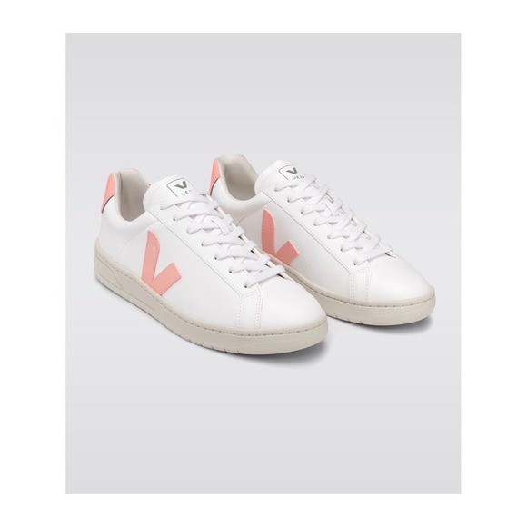 Veja Shoes - Veja Urca Sneakers White Pink Peach Preppy Boho Neutral Elevated Basic 9